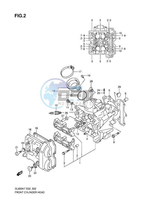 FRONT CYLINDER HEAD