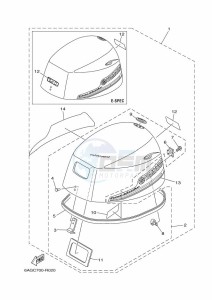 F20BE drawing FAIRING-UPPER