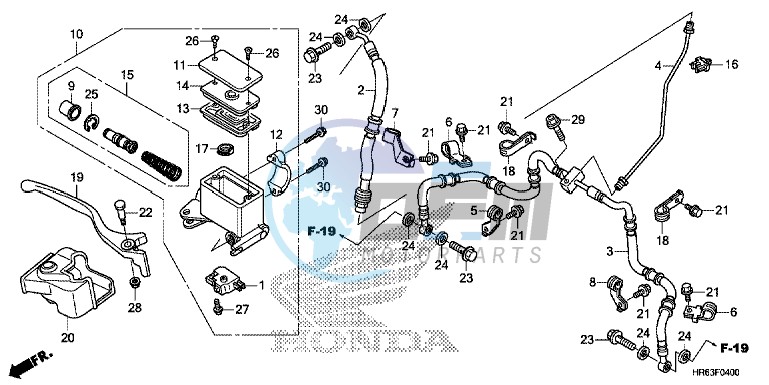 FRONT BRAKE MASTER CYLINDER