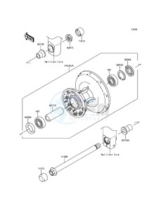 W800 EJ800AGF GB XX (EU ME A(FRICA) drawing Front Hub