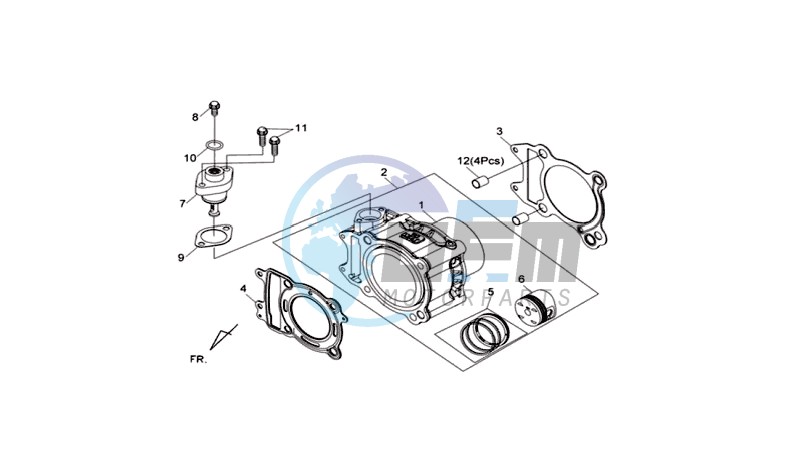 CYLINDER MET PISTON