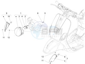 LX 150 4T 3V ie drawing Head lights - Turn signal lamps