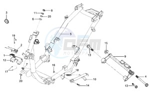 MIO 100 drawing FRAME / ENGINE MOUNT