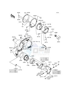 VULCAN_1700_VOYAGER_ABS VN1700BGF GB XX (EU ME A(FRICA) drawing Headlight(s)