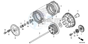 CRF150RBE CRF150RB Europe Direct - (ED) drawing CLUTCH