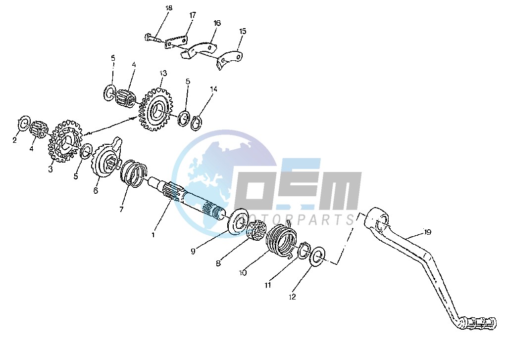 FLYWHEEL-STARTING MOTOR FIEM