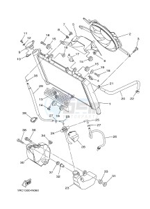 MT09A MT-09 ABS 900 (2DRN) drawing RADIATOR & HOSE