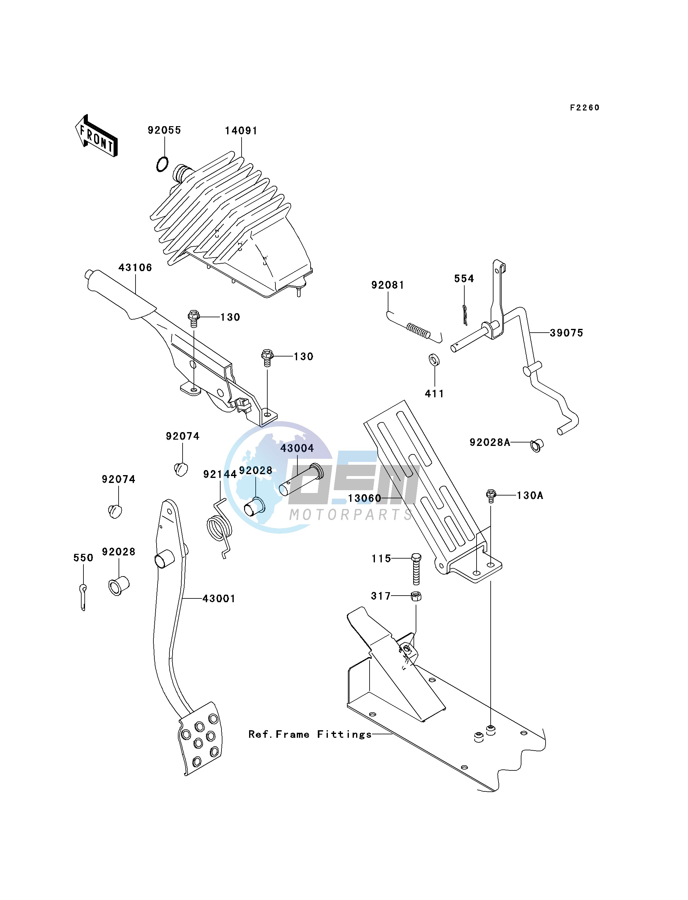 BRAKE PEDAL_THROTTLE LEVER