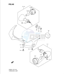 VZ800L1 drawing TURNSIGNAL LAMP