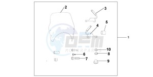 CB900F CB900 HORNET drawing WINDSCREEN