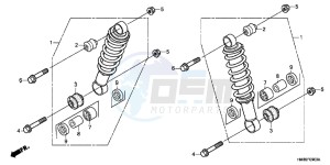 TRX250TEB drawing FRONT CUSHION