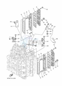 F250UA drawing CYLINDER-AND-CRANKCASE-3