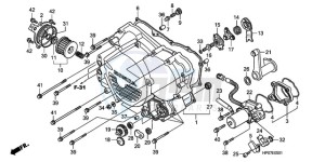 TRX500FEA Australia - (U / EC) drawing FRONT CRANKCASE COVER (TRX500FE/FPE)