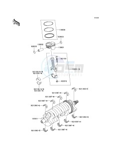 ZX 1000 D [NINJA ZX-10R] (D6F-D7FA) D7FA drawing CRANKSHAFT_PISTON-- S- -