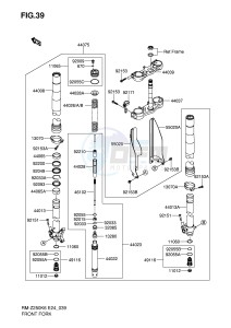 RM-Z250 (E24) drawing FRONT FORK