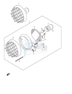 LT-F500F (E24) drawing HEADLAMP (MODEL W X E27)