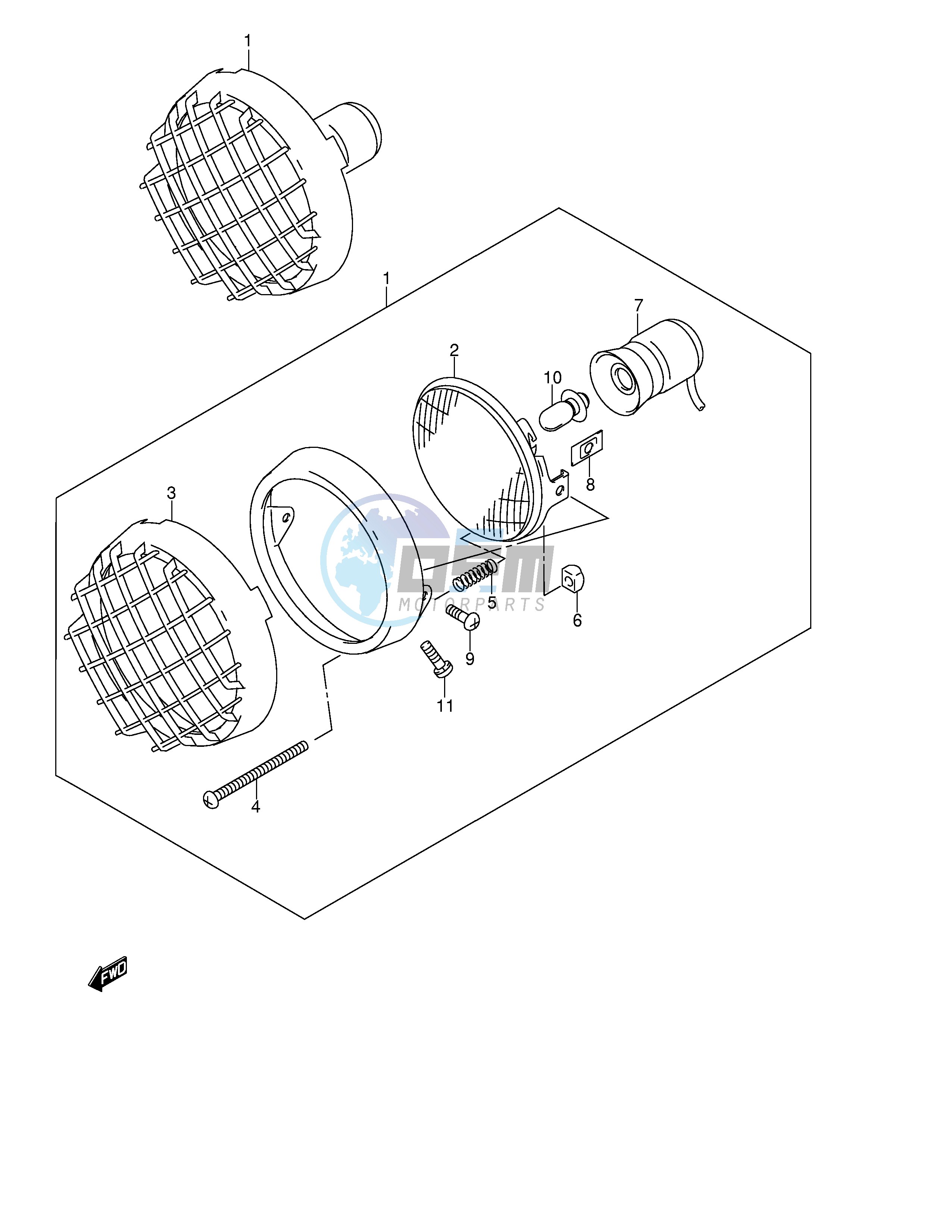 HEADLAMP (MODEL W X E27)