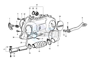 ET4 125-150 drawing Clutch cover