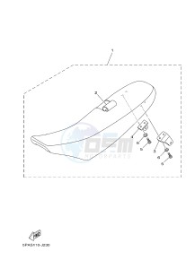 YZ85LW (1SND 1SNF 1SPD 1SPF) drawing SEAT