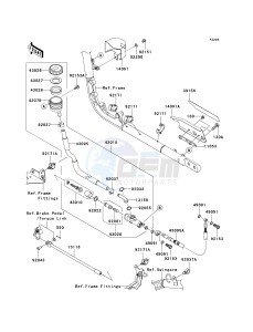 VN 2000 H [VULCAN 2000 CLASSIC] (8F-9F) H8F drawing REAR MASTER CYLINDER