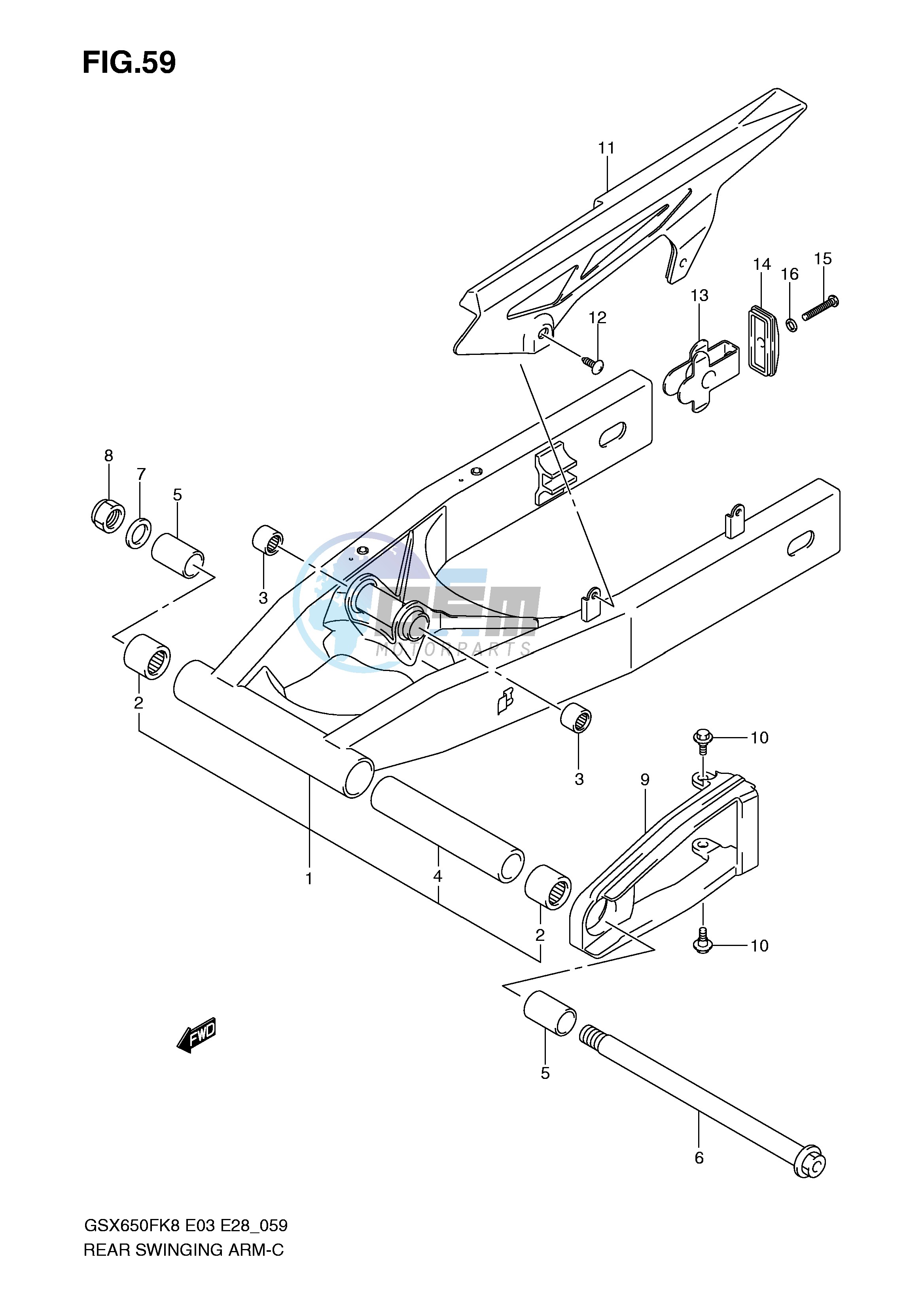 REAR SWINGING ARM