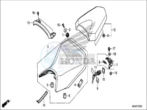 CBR500RAH CBR500R ED drawing SEAT