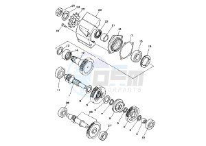 ATV 125 drawing TRANSMISSION