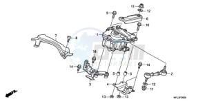 CBR1000RR9 France - (F / CMF MME REP) drawing STEERING DAMPER