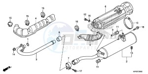 TRX420TED TRX420 Europe Direct - (ED) drawing EXHAUST MUFFLER