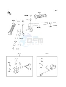 ZX 1100 E [GPZ 1100] (E1-E3) [GPZ 1100] drawing HANDLEBAR