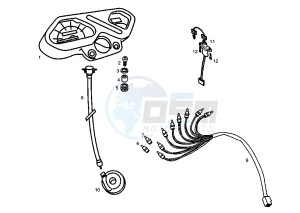 SENDA R DRD E1 E1R - 50 cc drawing DASHBOARD UNIT