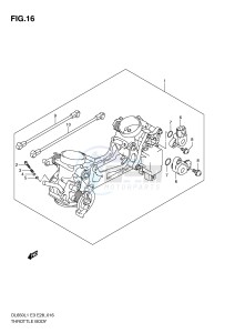 DL650 (E3) V-Strom drawing THROTTLE BODY (DL650AL1 E33)