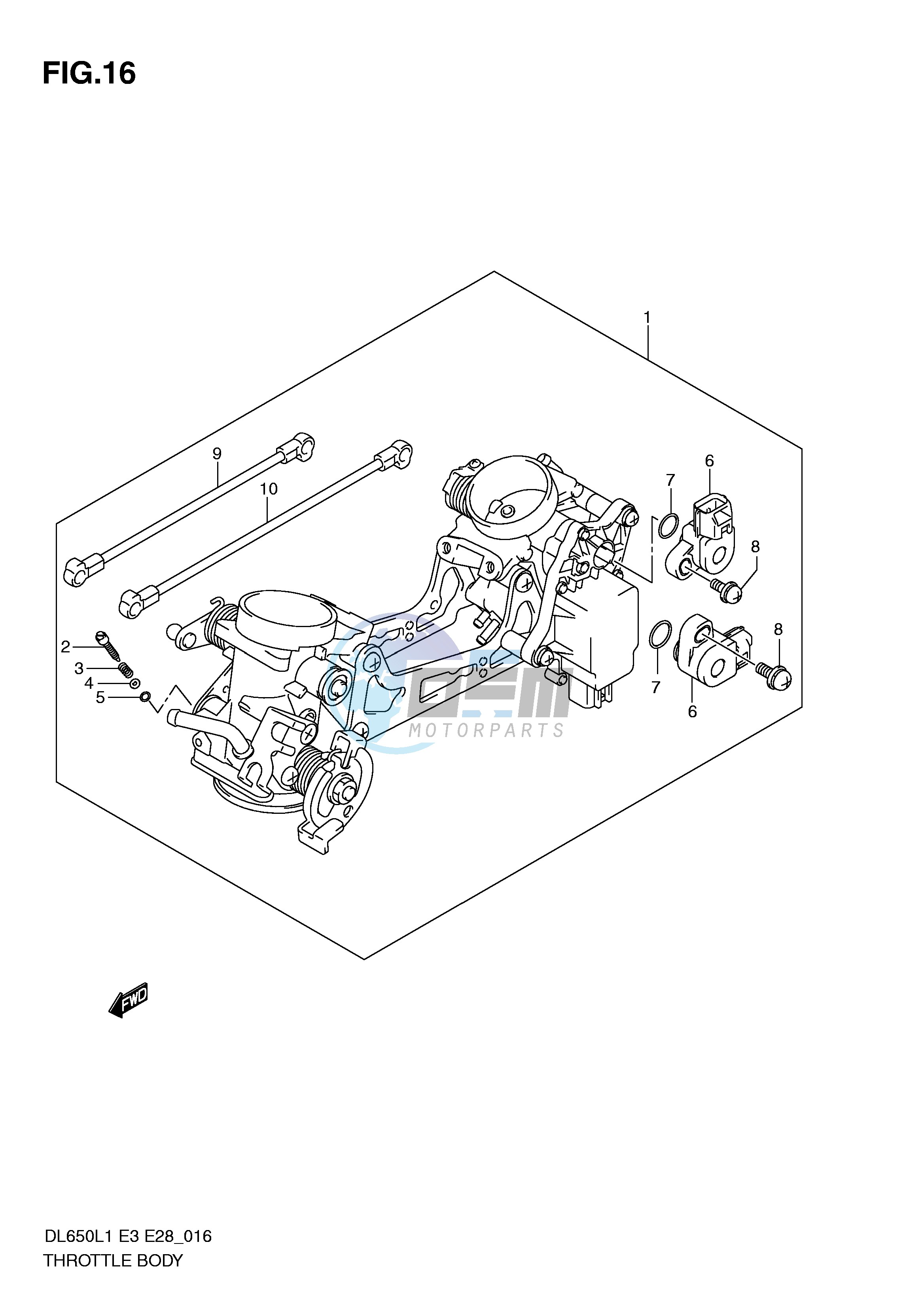 THROTTLE BODY (DL650AL1 E33)