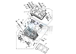 TRX 850 drawing CYLINDER HEAD