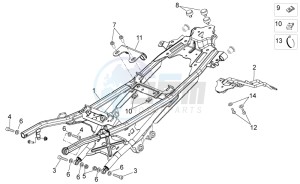 Shiver 750 USA USA drawing Saddle support