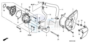 CBF600NA9 France - (F / ABS CMF) drawing WATER PUMP