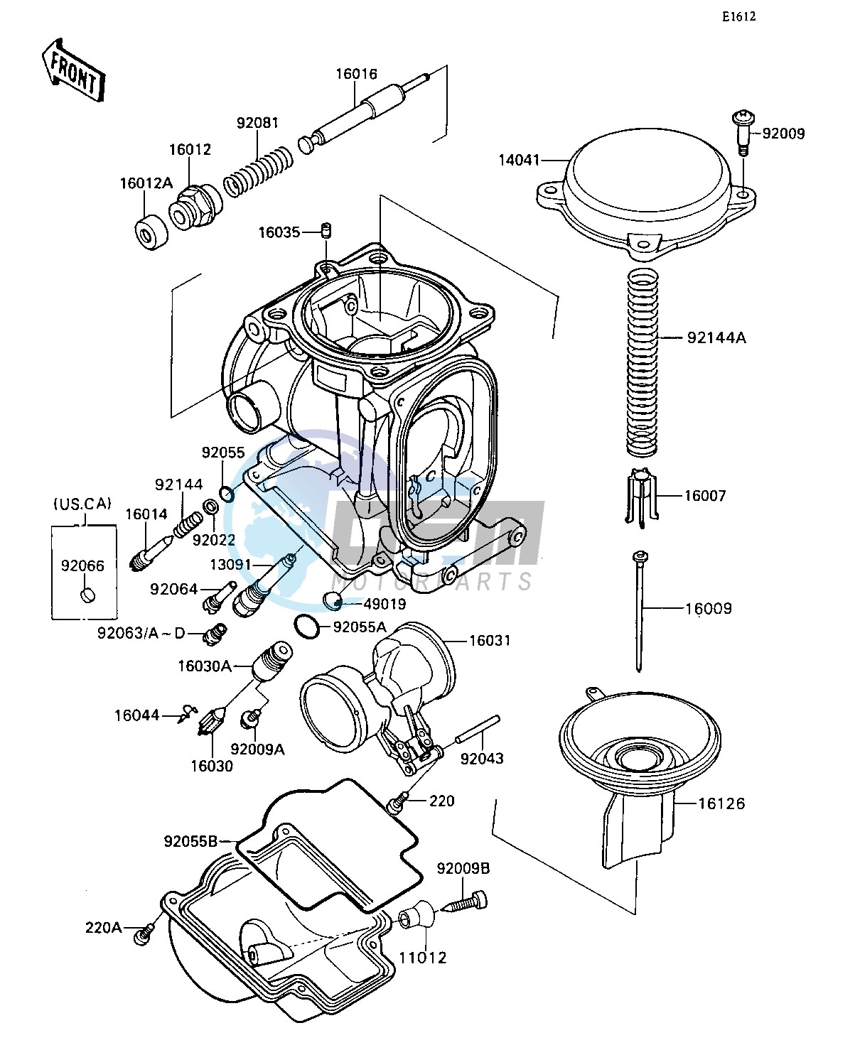 CARBURETOR PARTS -- &NAMI.015042- -