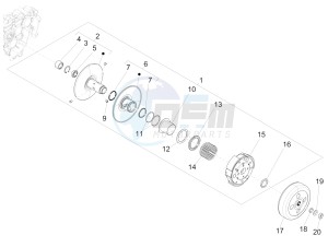 125 4T 3V ie Primavera (EMEA) (Ch, IT) drawing Driven pulley