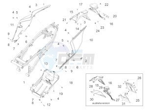 RS4 125 4T (AU, CA, EU, HK, J, RU, S, USA) drawing Rear body