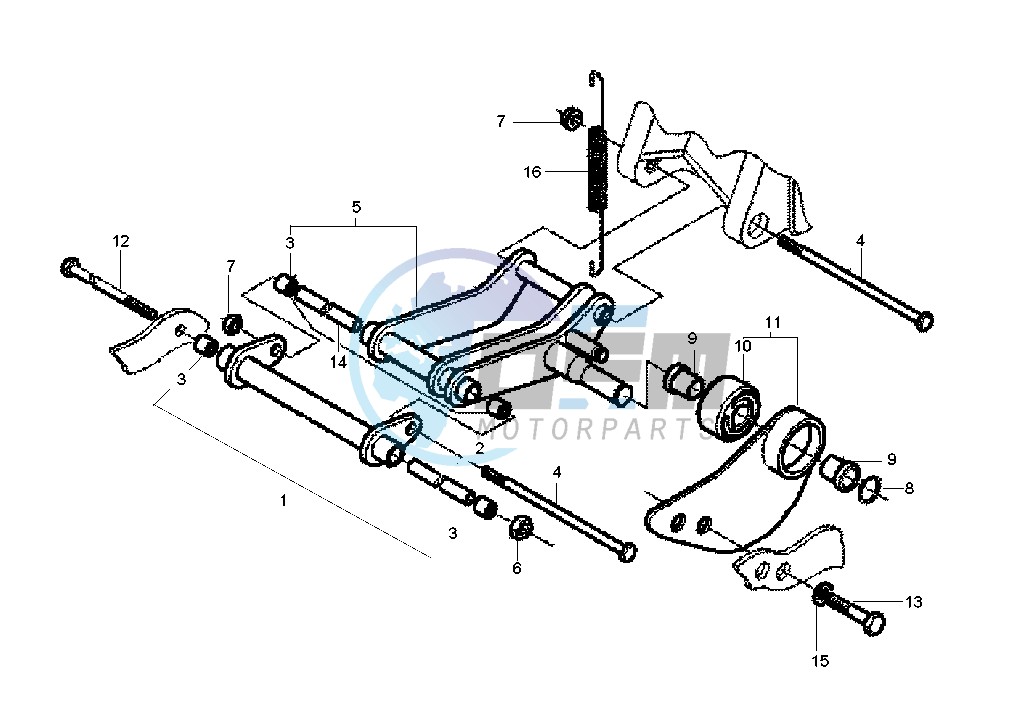 Swinging arm