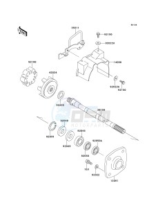 JT 1100 A [1100 STX] (A1) [1100 STX] drawing DRIVE SHAFT