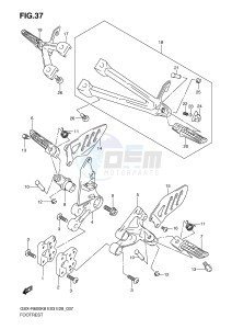 GSX-R600 (E3-E28) drawing FOOTREST