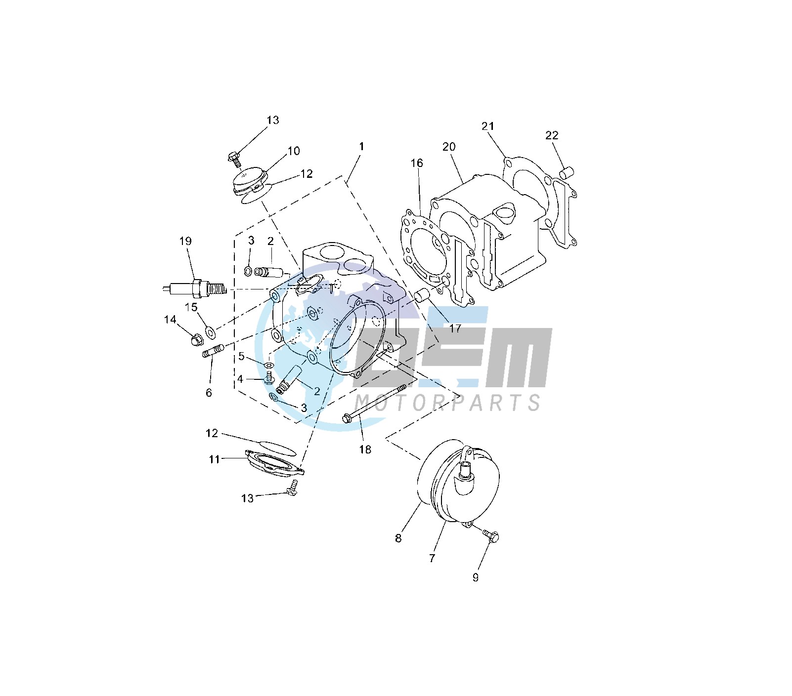 CYLINDER AND HEAD