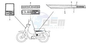 C90 drawing STRIPE/EMBLEM