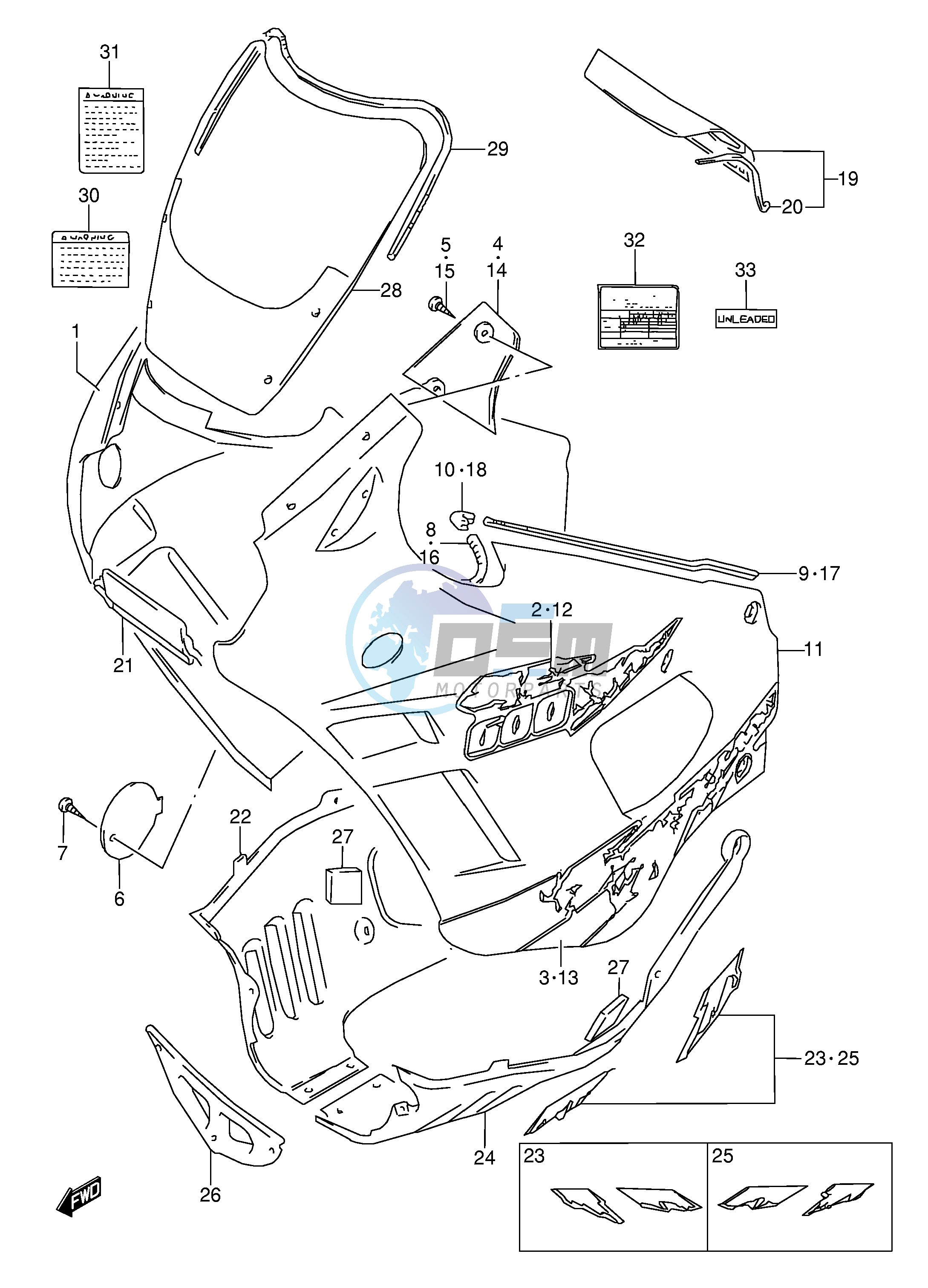 COWLING BODY (MODEL S)