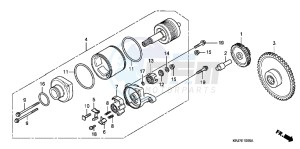 FES125AB S Wing E drawing STARTING MOTOR