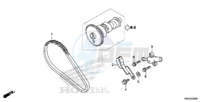 TRX500FM2G TRX500FM Europe Direct - (ED) drawing CAM CHAIN/TENSIONER