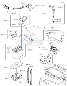 JET SKI SX-R JS1500AJF EU drawing Electrical Equipment