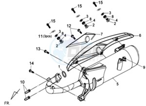 SYMPLY 50 L7 drawing EXHAUST