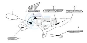 CBF250 drawing MARK/STRIPE